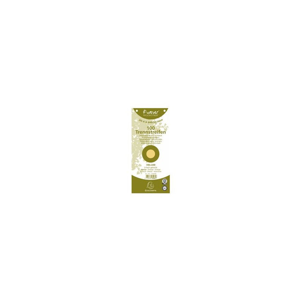 EXACOMPTA Fiches intercalaires, 105 x 240 mm, chamois