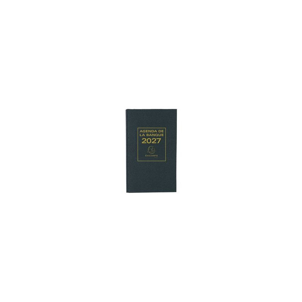 EXACOMPTA Agenda Banquier large, 1 volume, 2027, noir