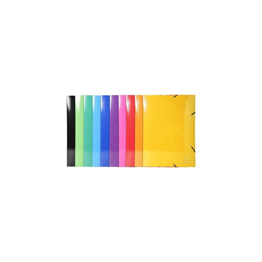 EXACOMPTA Chemise à élastiques 3 rabats Iderama, A3, carton x10