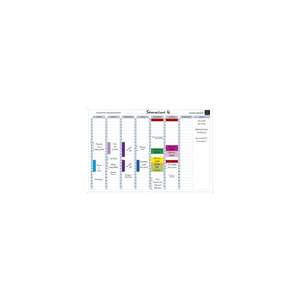 EXACOMPTA Planning magnétique hebdomadaire Exaplanner