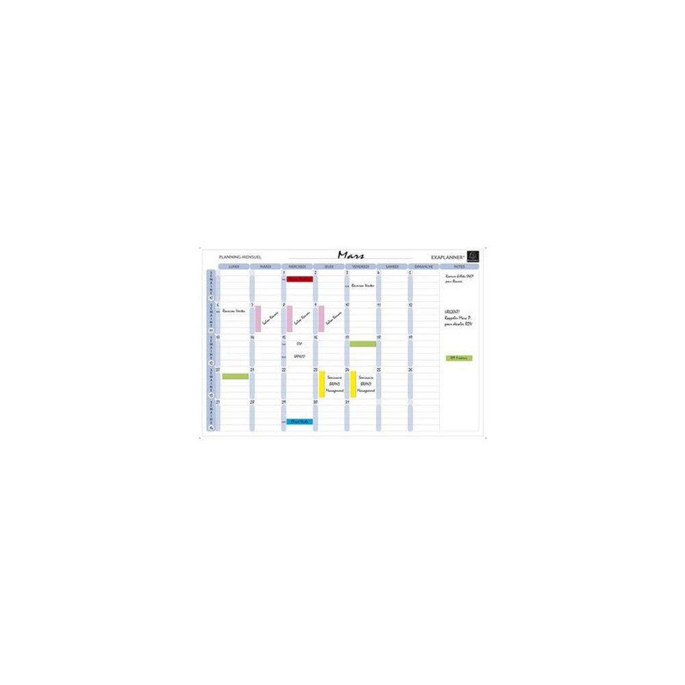 EXACOMPTA Planning magnétique mensuel Exaplanner