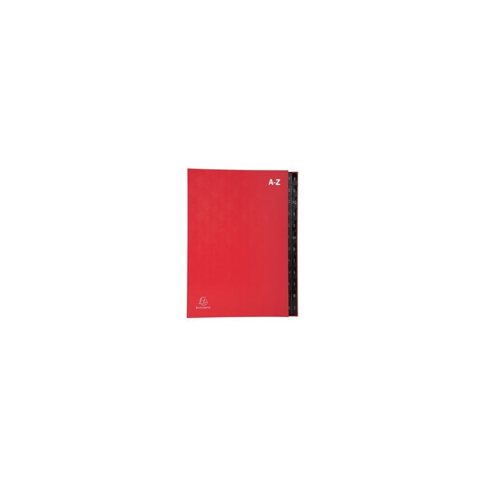 EXACOMPTA Pultordner, DIN A4, A-Z, 24 Fächer, rot