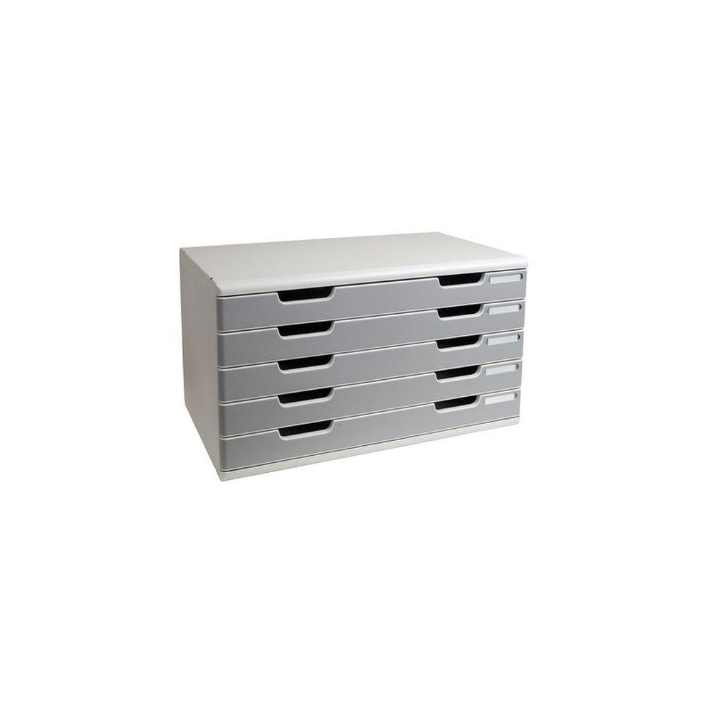 EXACOMPTA Module de classement MODULO A3, 5 tiroirs, gris