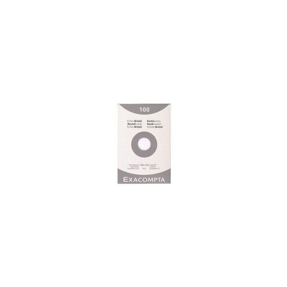EXACOMPTA Fiches bristol, 100 x 150 mm, uni, blanc