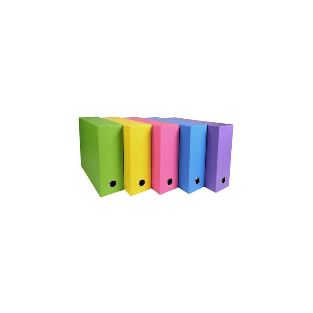 EXACOMPTA Boîte transfert SALSA, 90 mm, assorti x5