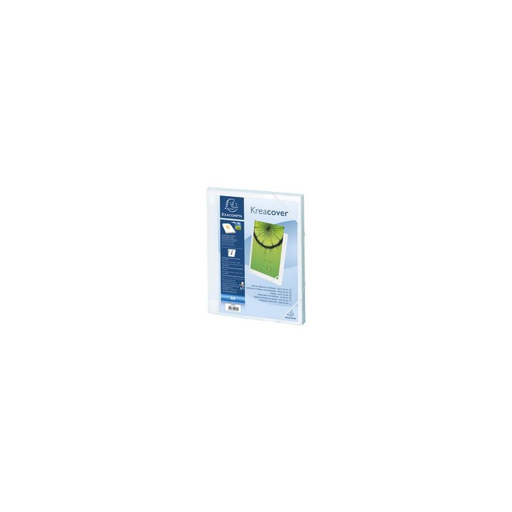 EXACOMPTA Boîte de classement Kreacover A4, PP, 25 mm, blanc