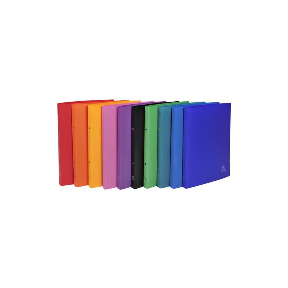 EXACOMPTA Classeur souple, PP, 2 anneaux, A4, assorti x20