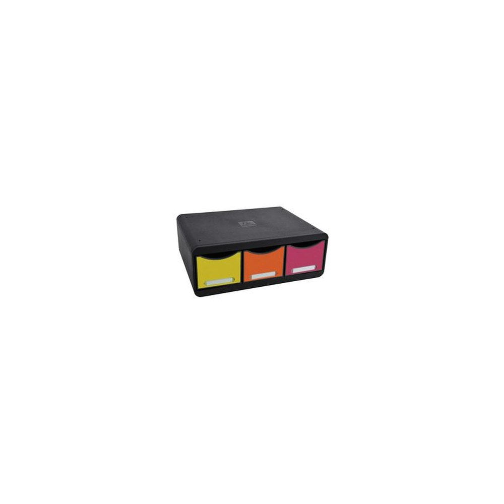 EXACOMPTA Module de classement TOOLBOX MAXI, 3 tiroirs