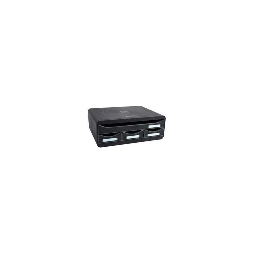 EXACOMPTA Module de classement TOOLBOX MINI, 4 tiroirs, noir