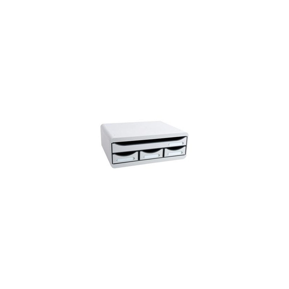 EXACOMPTA Module de classement TOOLBOX MINI, 4 tiroirs, gris