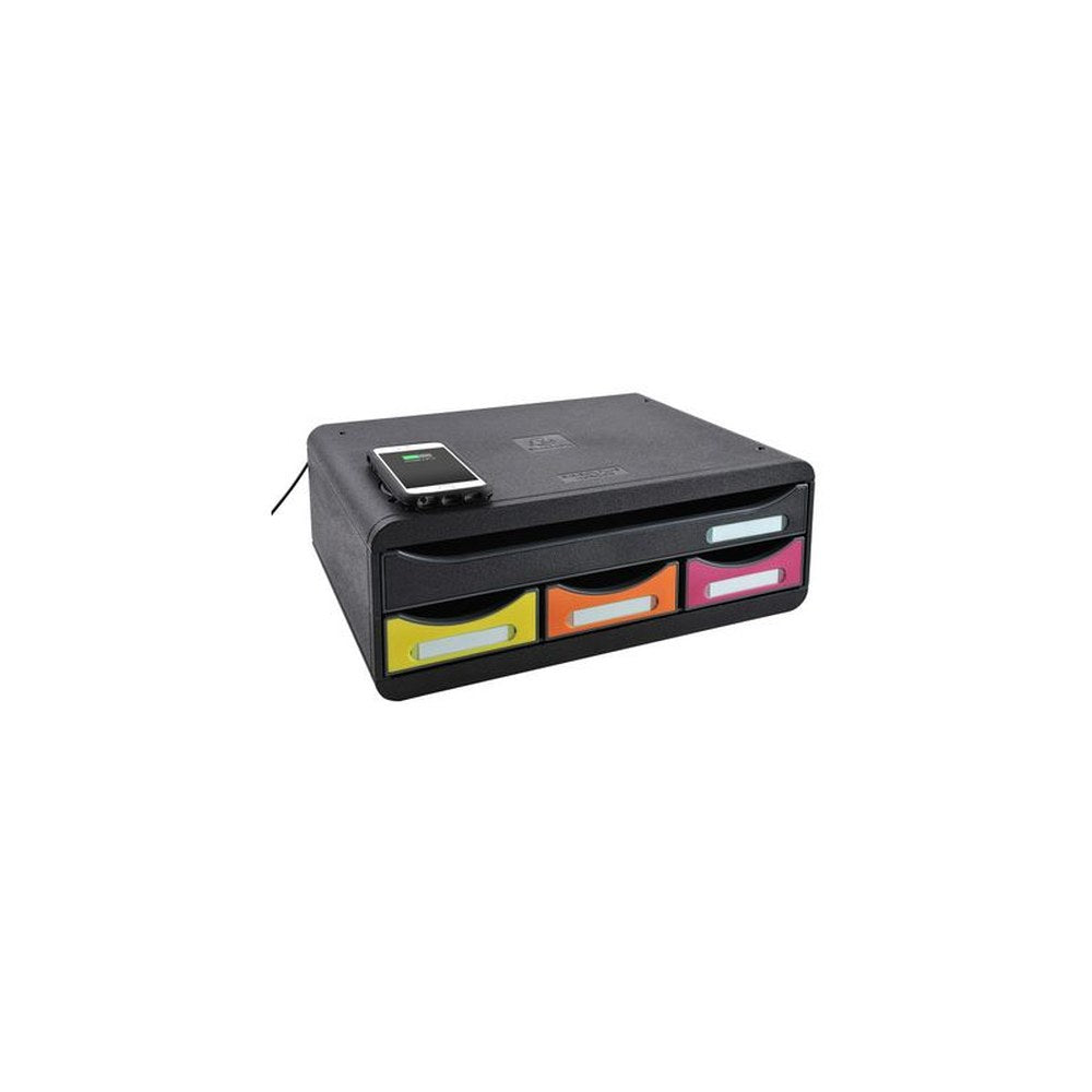EXACOMPTA Module de classement TOOLBOX MINI QI, 4 tiroirs,
