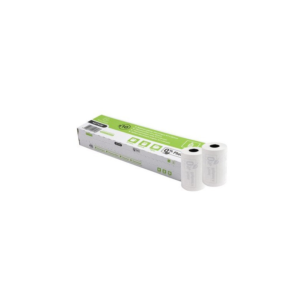 EXACOMPTA Bobine thermique pour carte bancaire, 57 mm x 9 m x20