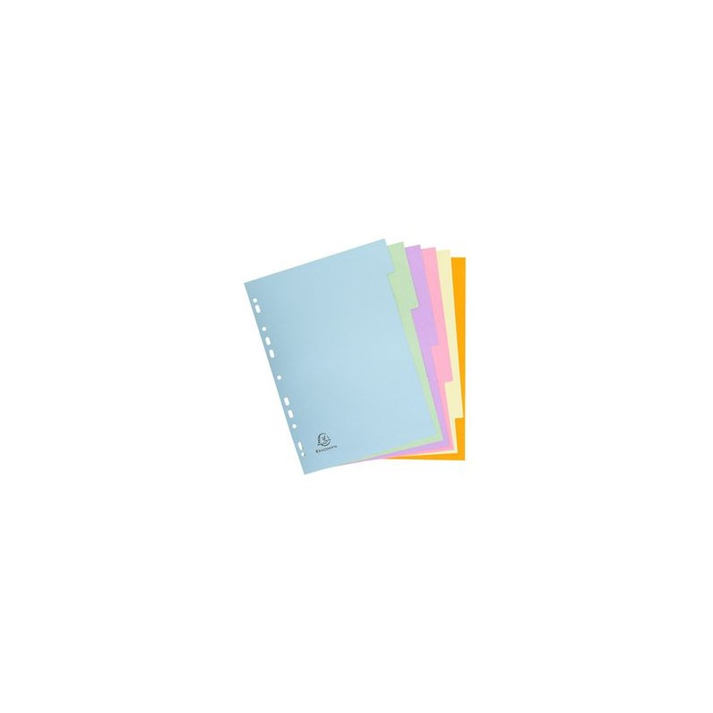 EXACOMPTA Intercalaires en carton, A4, 10 touches x25
