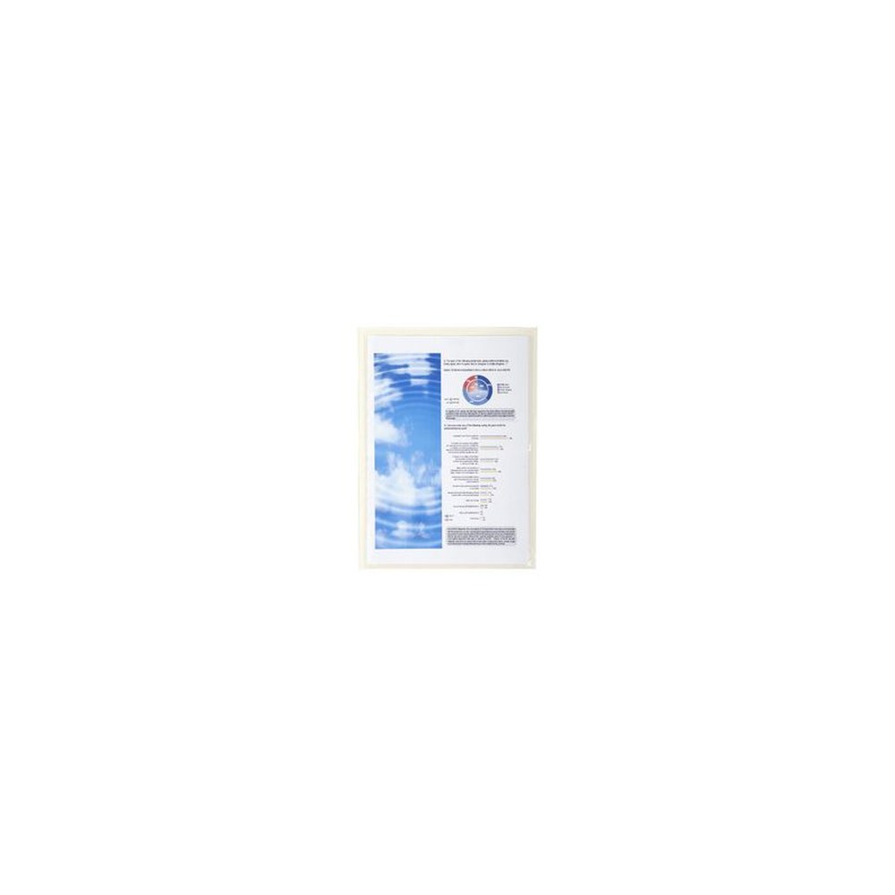 EXACOMPTA Pochette adhésive, A4, cristal transparent