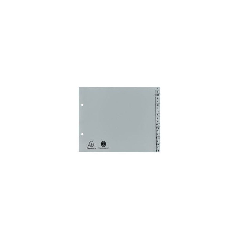 EXACOMPTA Intercalaire en plastique, A-Z, 2/3 A4, 20 touches
