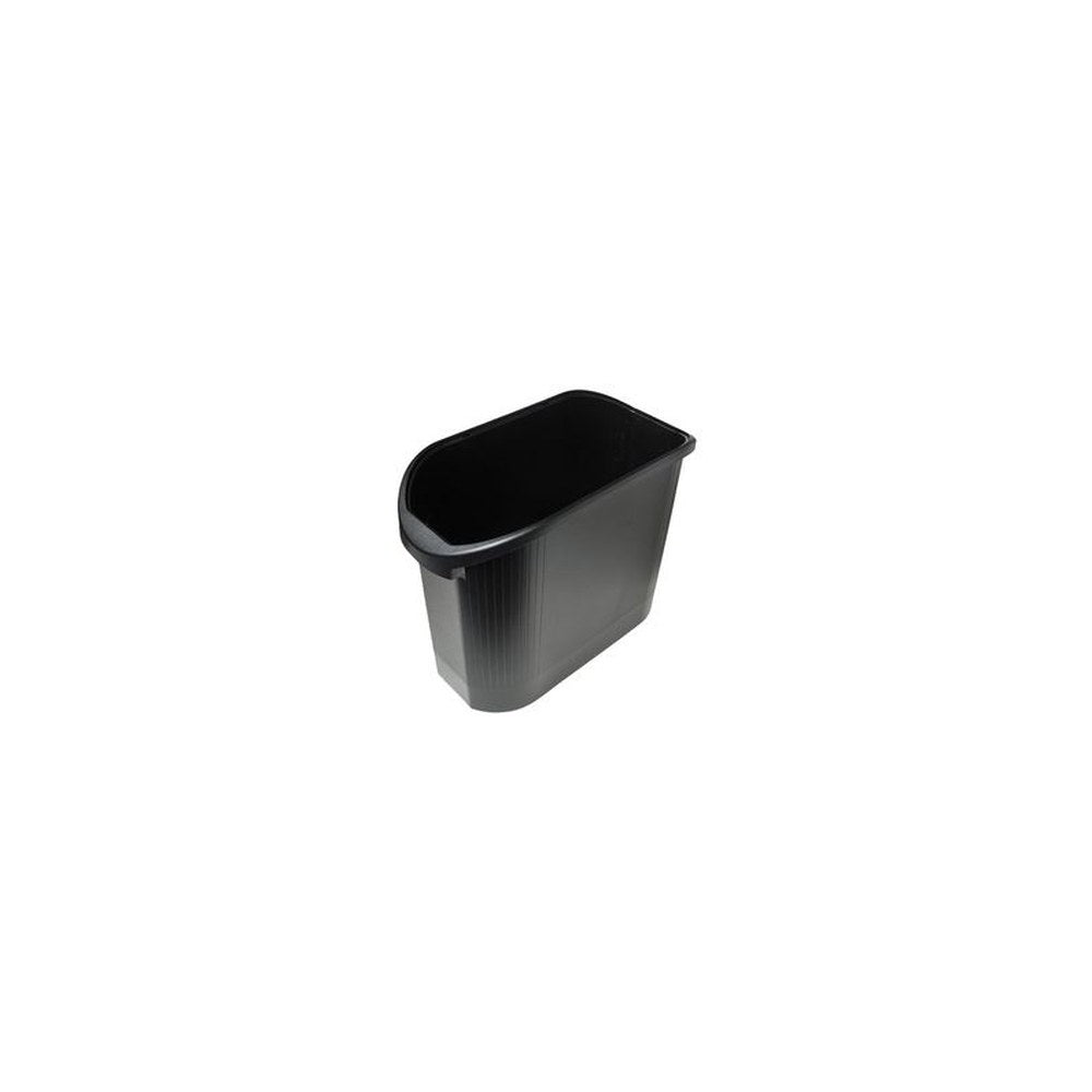 EXACOMPTA Corbeille à papier TOPLINE, 26 litres, noir