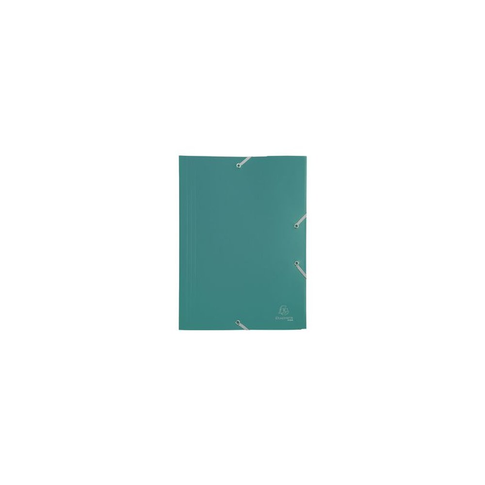 EXACOMPTA Chemise à élastiques Opaque Eco, PP, A4, vert