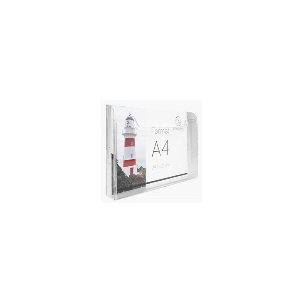 EXACOMPTA Distributeur de prospectus, A4 paysage, cristal