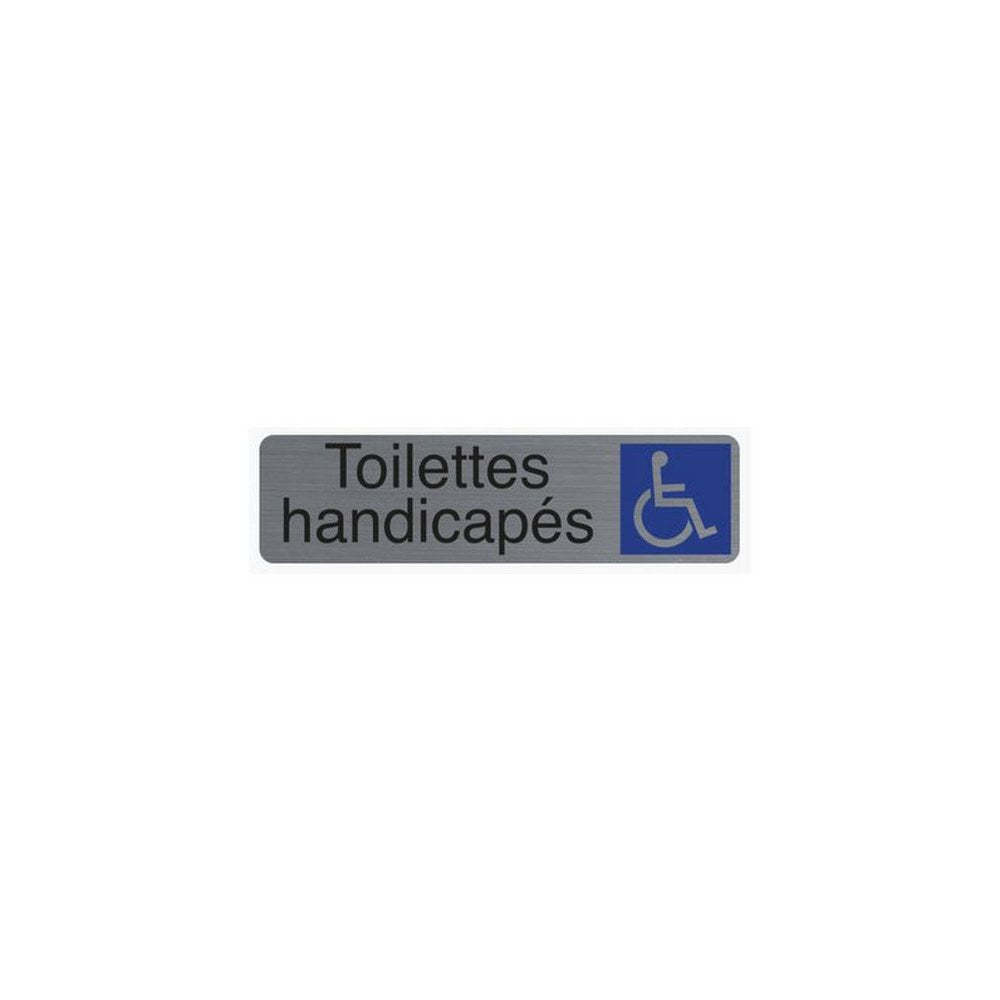 EXACOMPTA Plaque de signalisation "Toilettes handicapés"