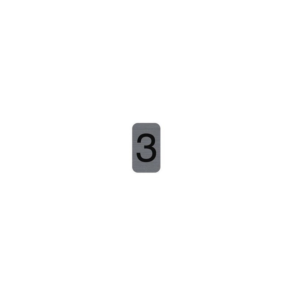 EXACOMPTA Plaque de signalisation chiffres "3", 25 x 44 mm