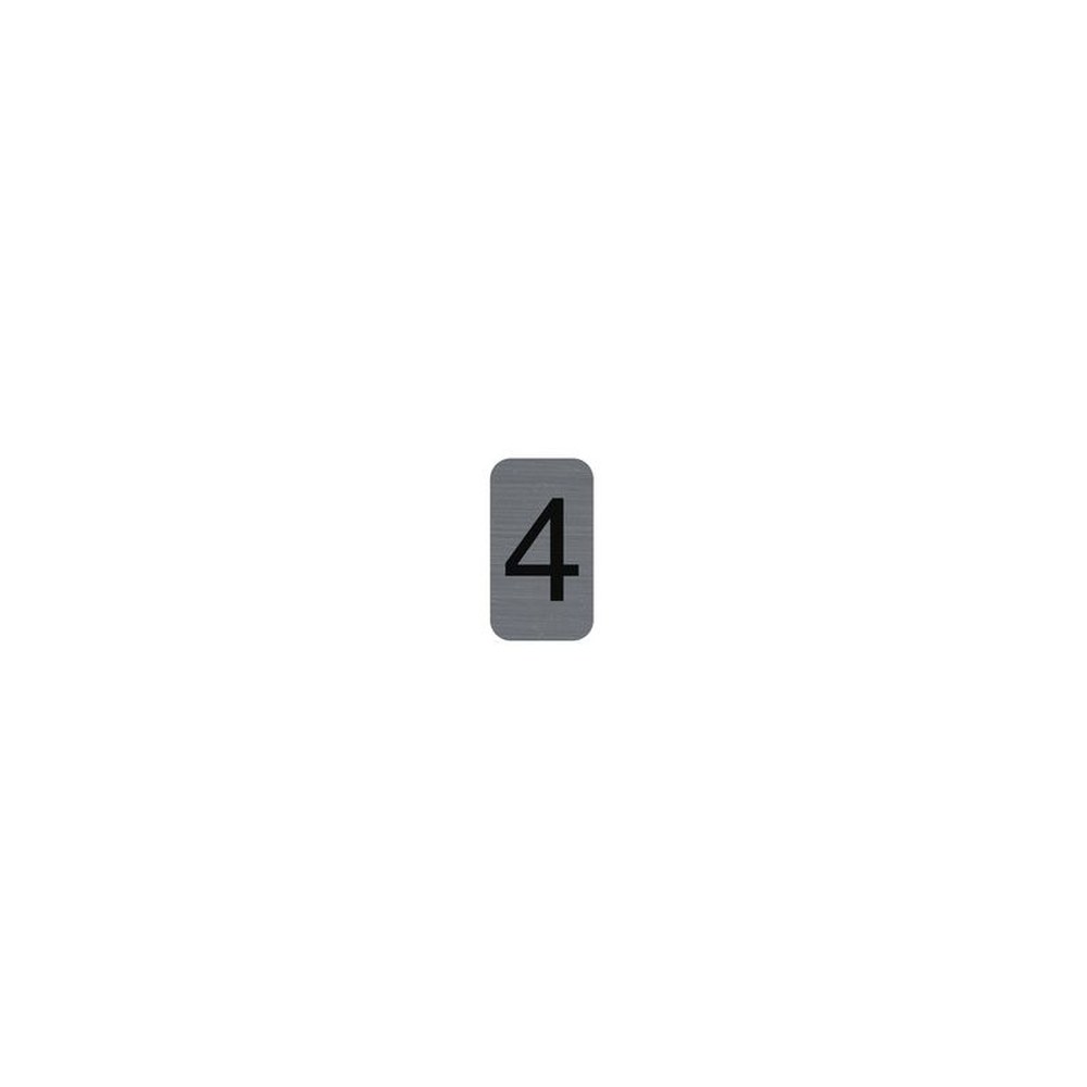 EXACOMPTA Plaque de signalisation chiffres "4", 25 x 44 mm