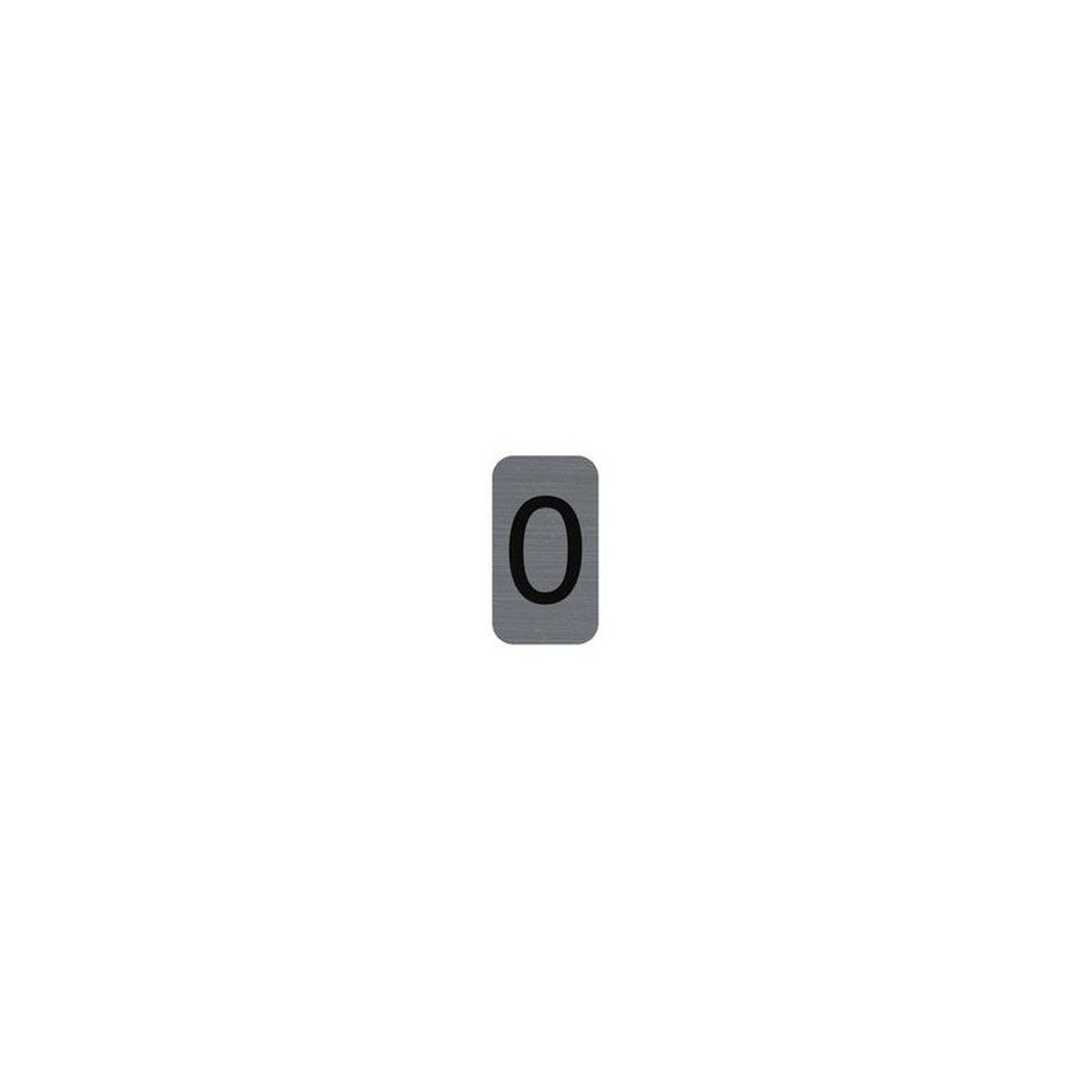 EXACOMPTA Plaque de signalisation chiffres "0", 25 x 44 mm