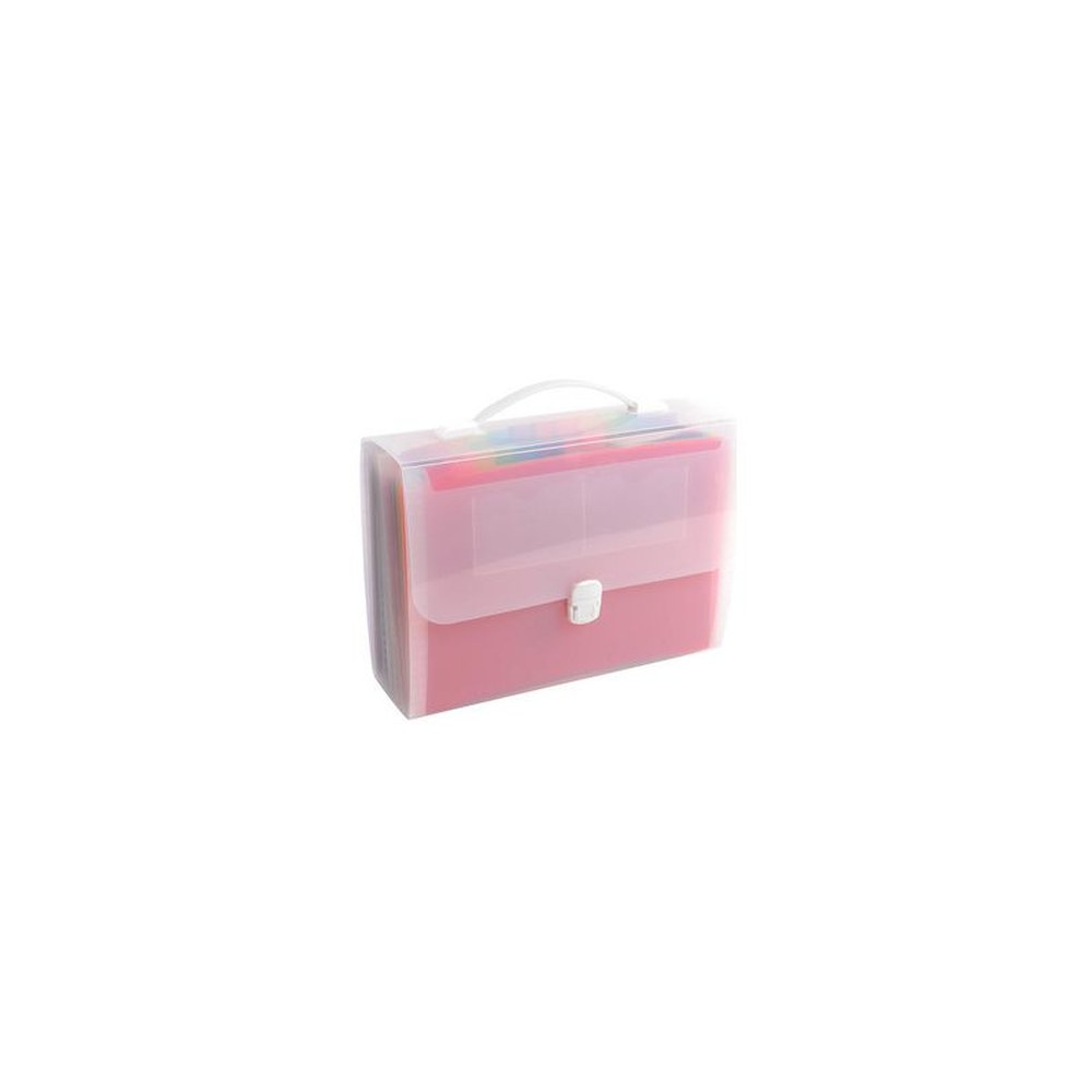 EXACOMPTA Trieur valisette avec poignée Crystal, transparent