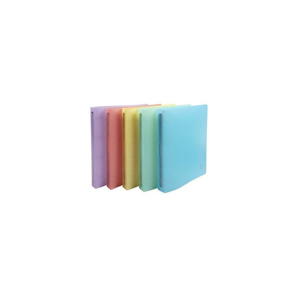 EXACOMPTA Classeur à anneaux Chromaline, 4 anneaux, assorti x5