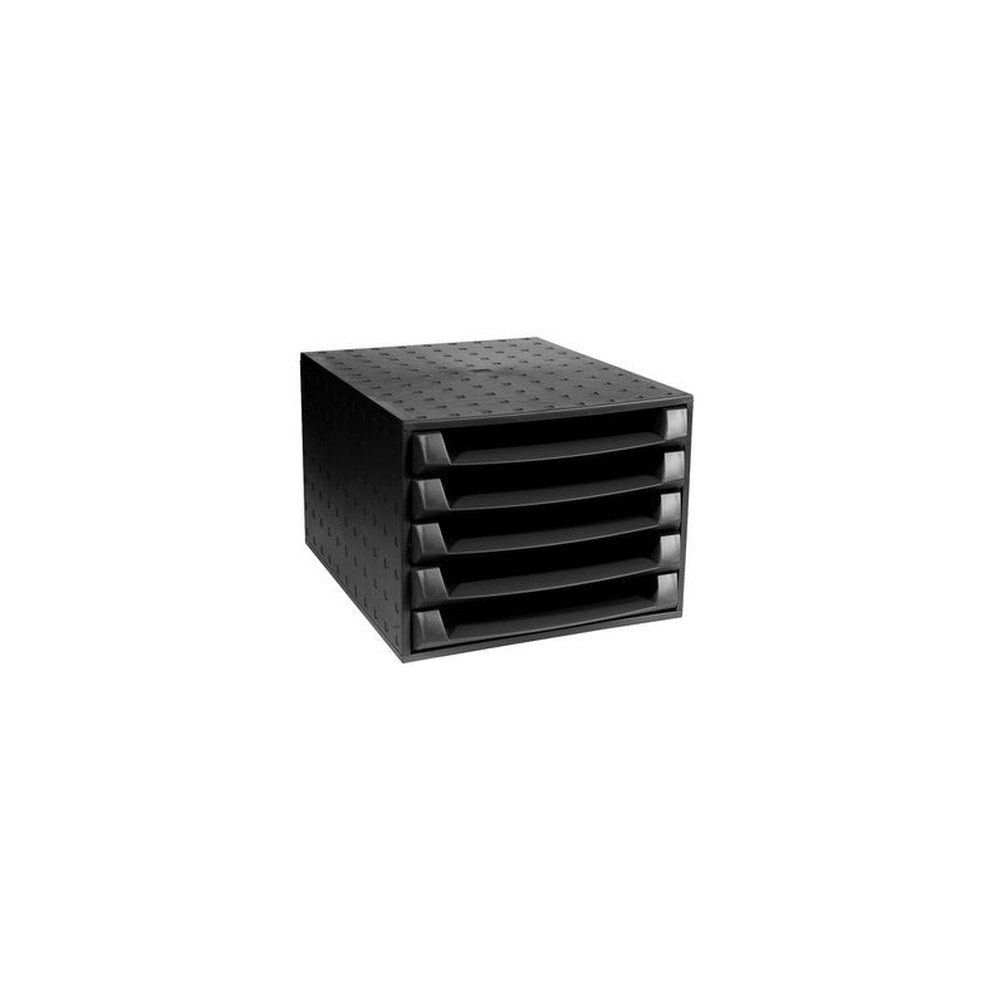 EXACOMPTA Module de classement THE BOX, 5 tiroirs, noir