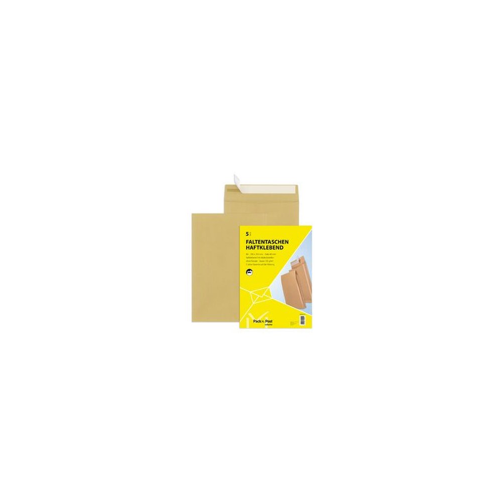 MAILmedia pochette à soufflets avec bande auto-adhésive, B4