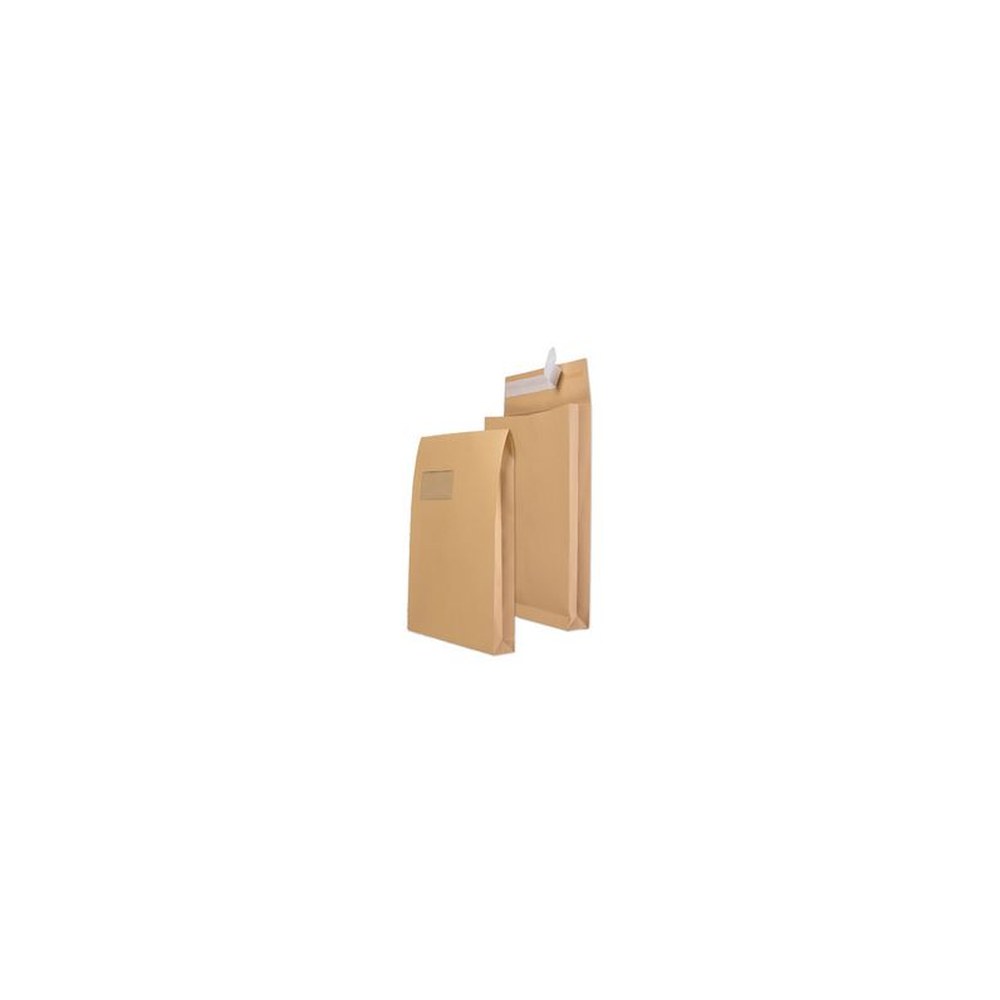 MAILmedia Faltenversandtasche C4, mit Fenster, weiß