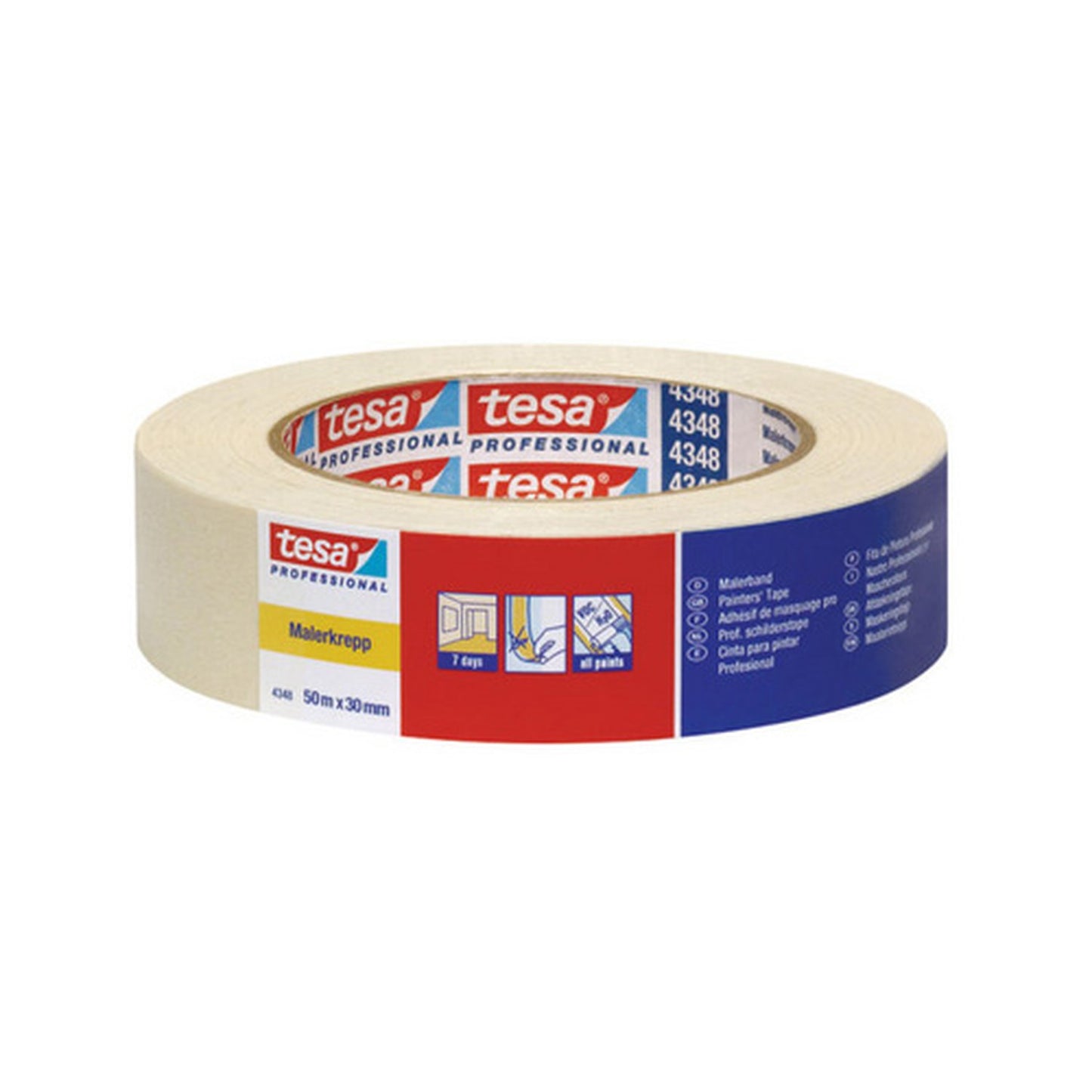tesa Adhésif masquage papier pour peinture 4348,50 mm x 50 m