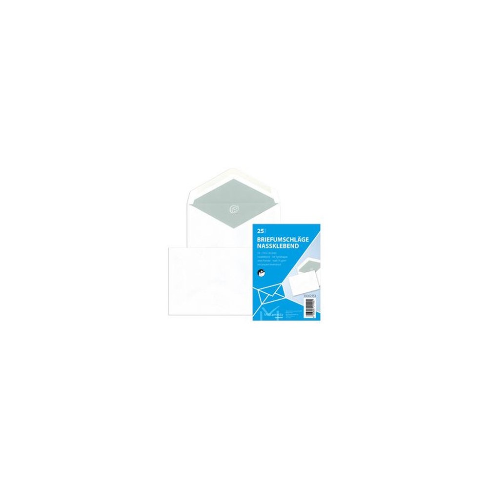 MAILmedia enveloppes Offset, B6, sans fenêtre, gommé, blanc