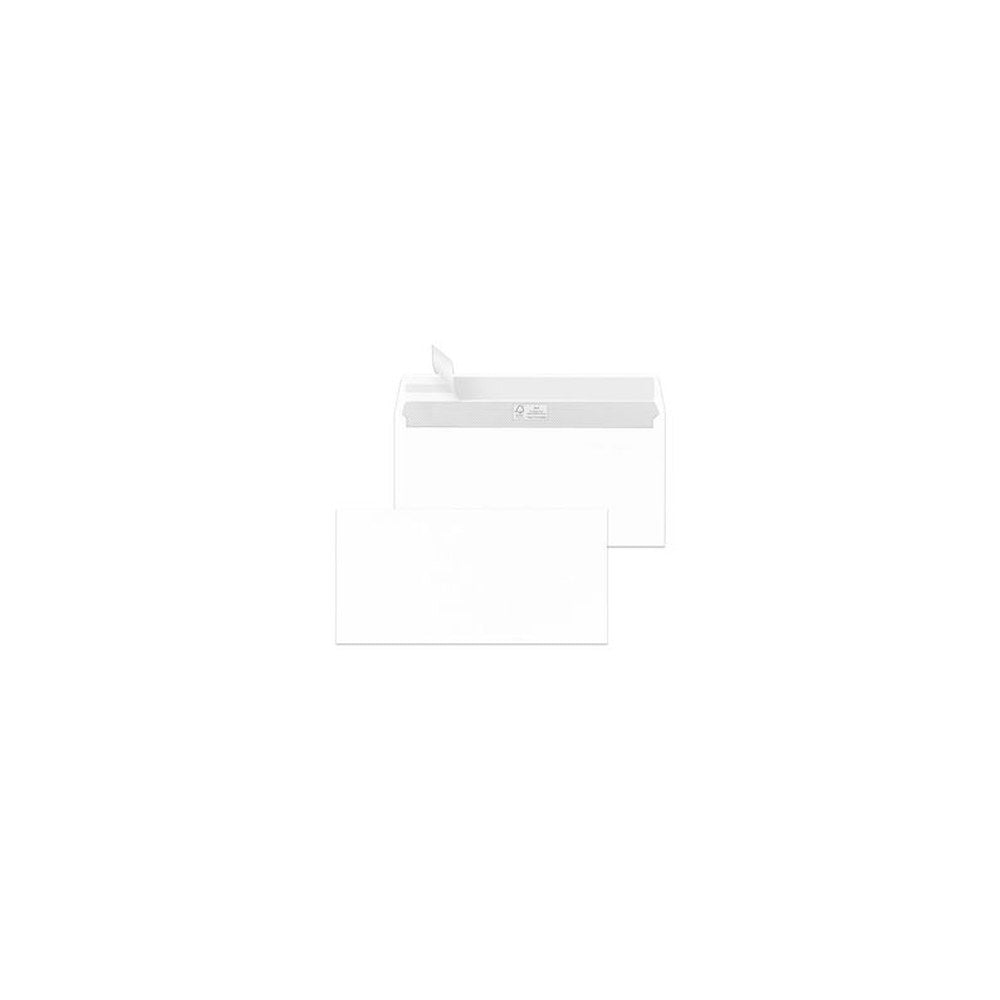 MAILmedia Enveloppe DIN long, autocollant, blanc