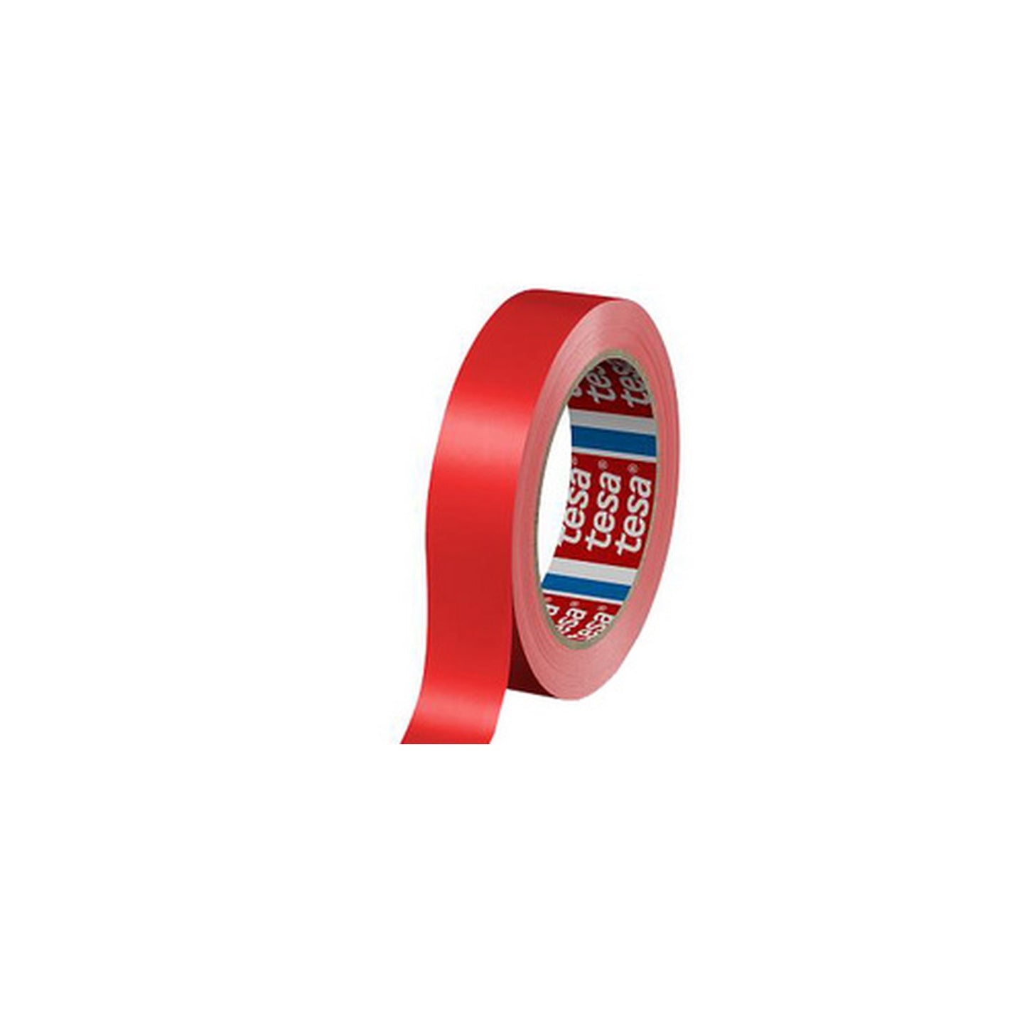 tesa Ruban adhésif d'emballage 60404, 19 mm x 66 m, rouge