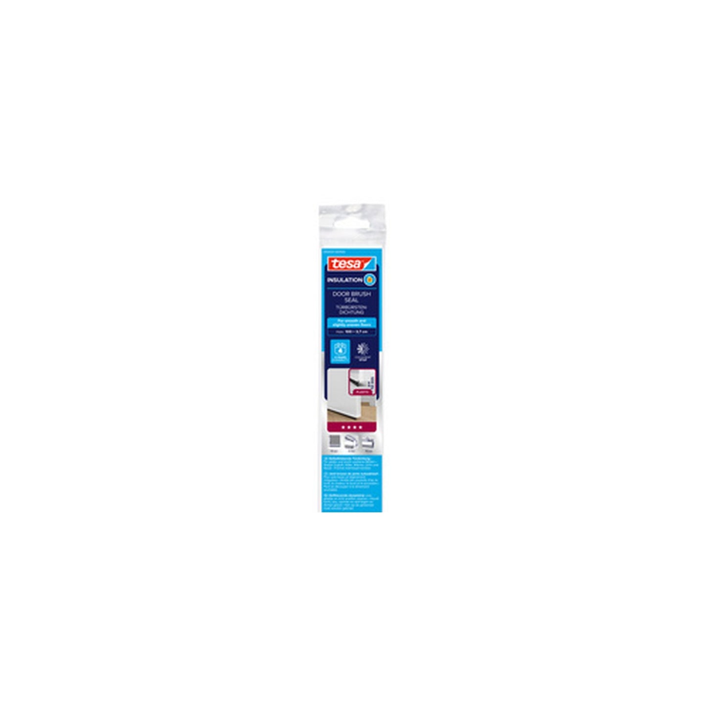 tesa INSULATION Bas de porte, 37 mm x 1 m, transparent