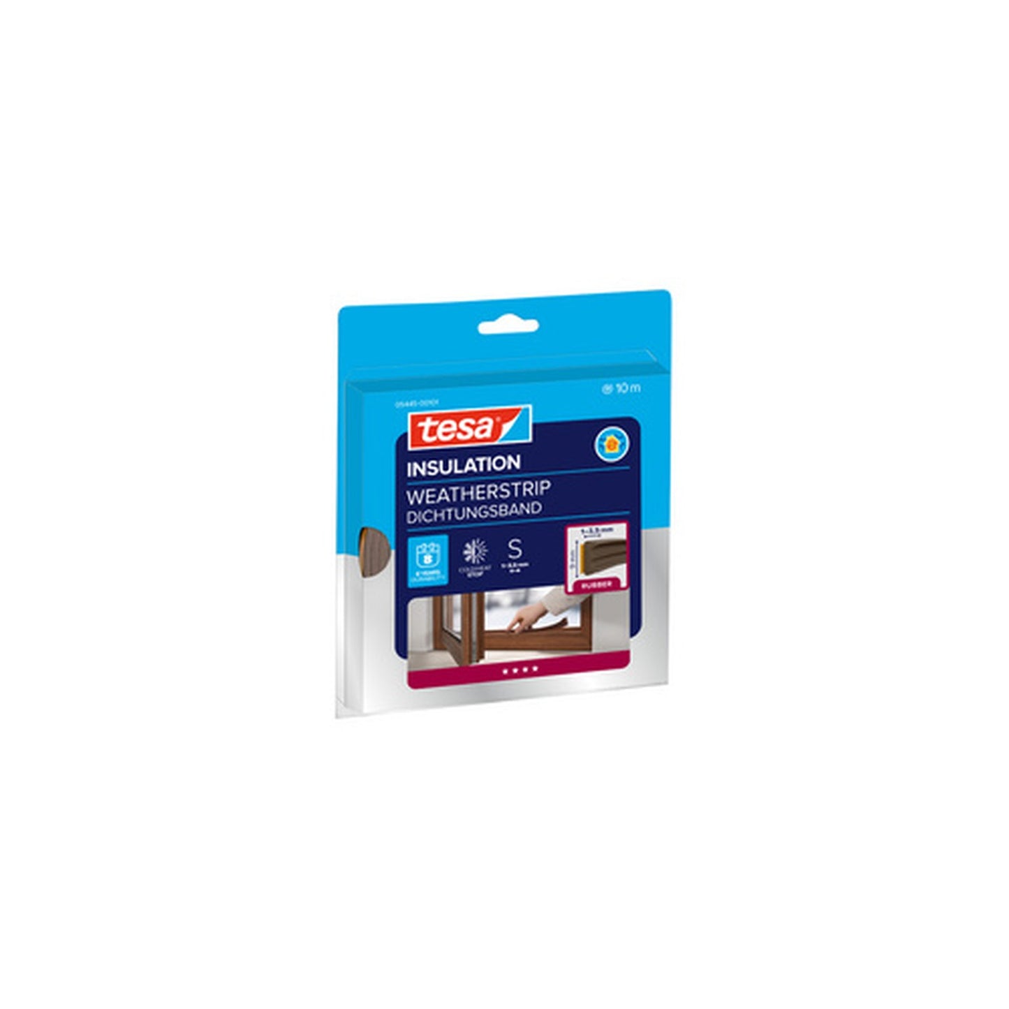 tesa INSULATION Ruban de calfeutrage S, 9 mm x 6 m, marron