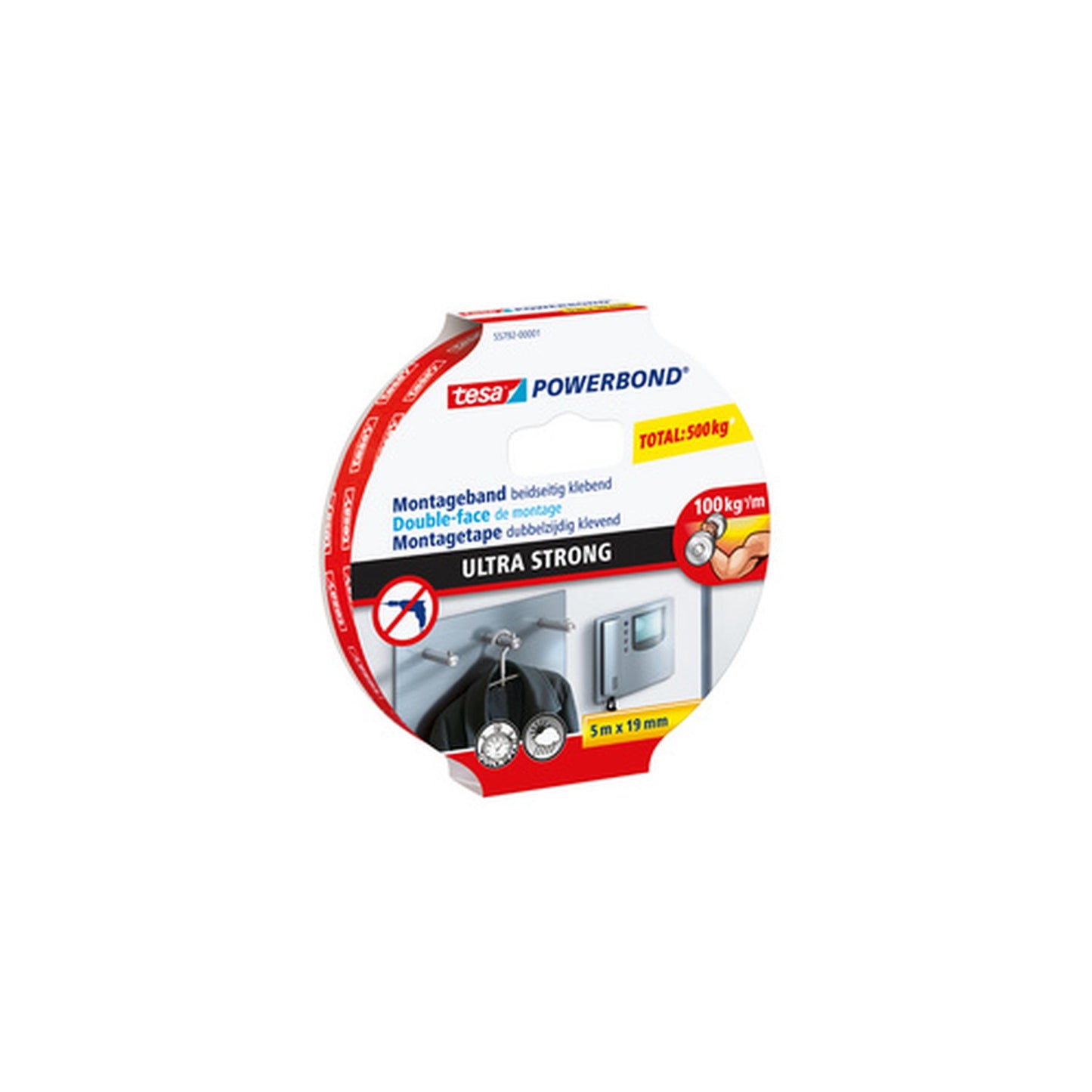 tesa Adhésif double face de montage Powerbond Ultra Strong