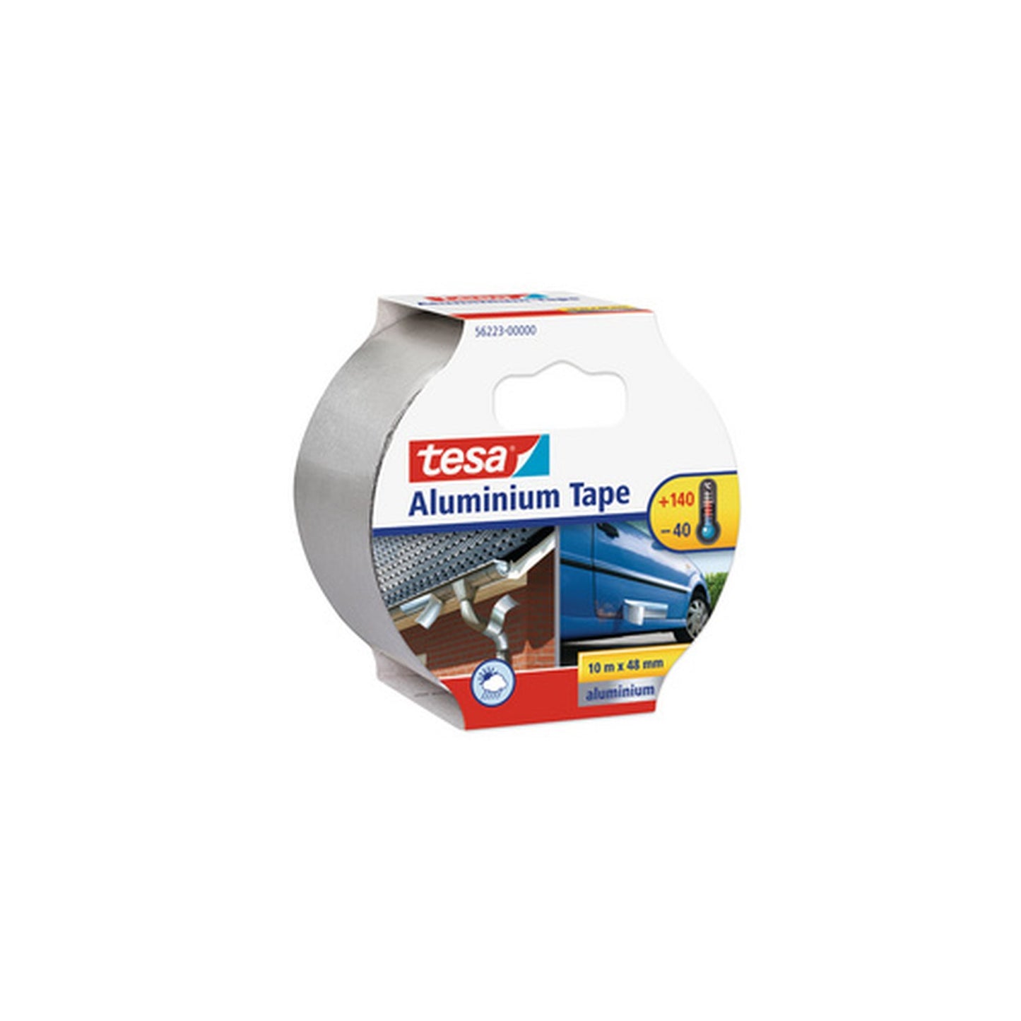 tesa Ruban isolant en aluminium, 10 m x 50 mm
