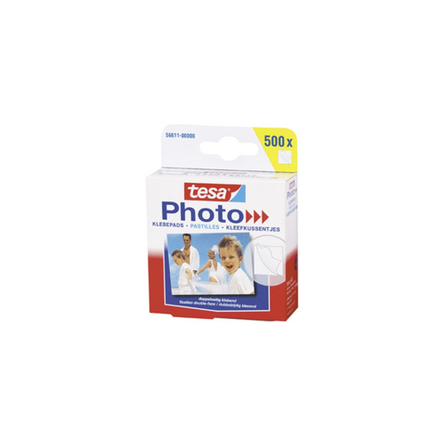 tesa Photo Pastilles adhésives pour photos, blanc, fixation