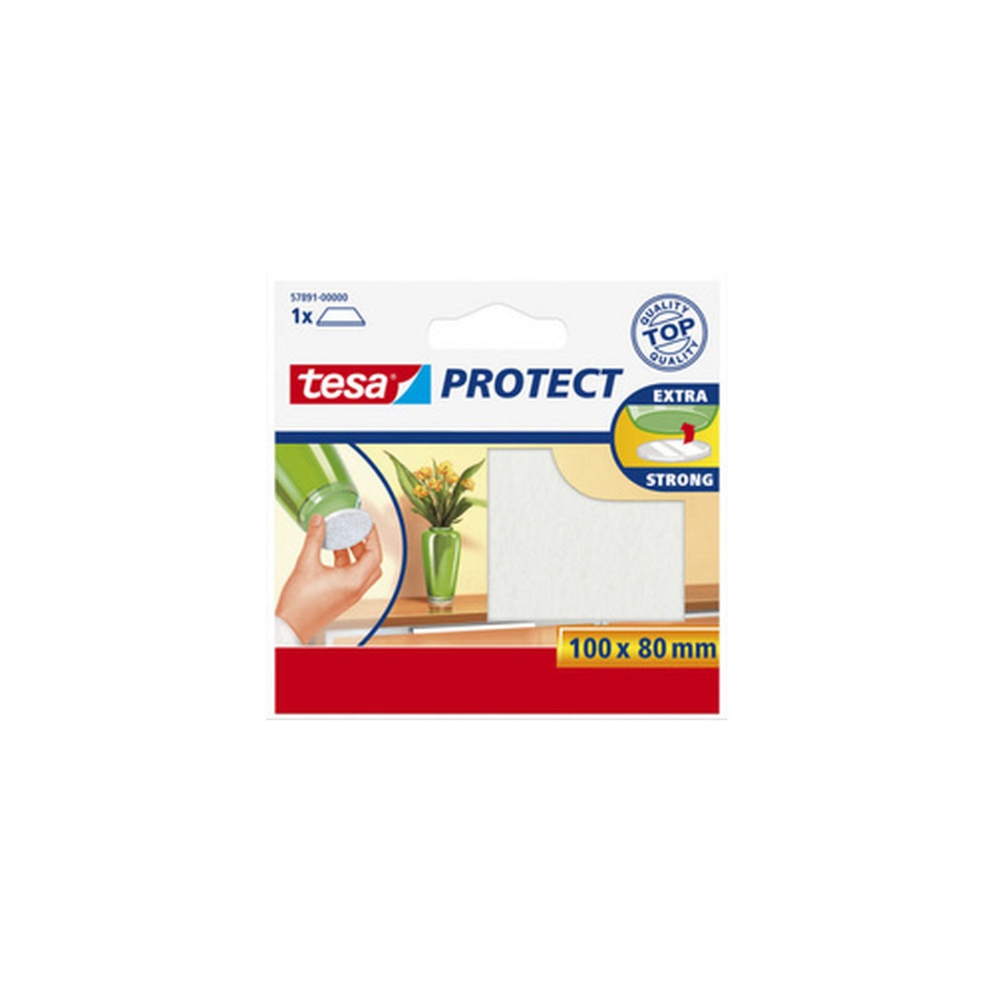 tesa Protect Patin en feutrine, diamètre: 26 mm, marron