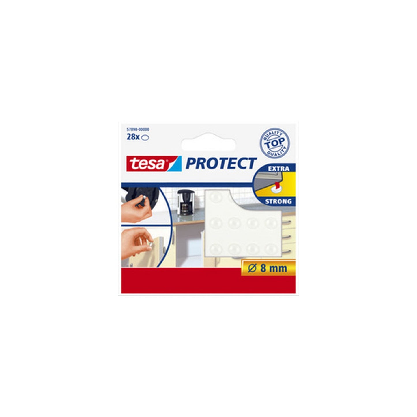 tesa Protect Pastilles anti-glisse et de protection, rond