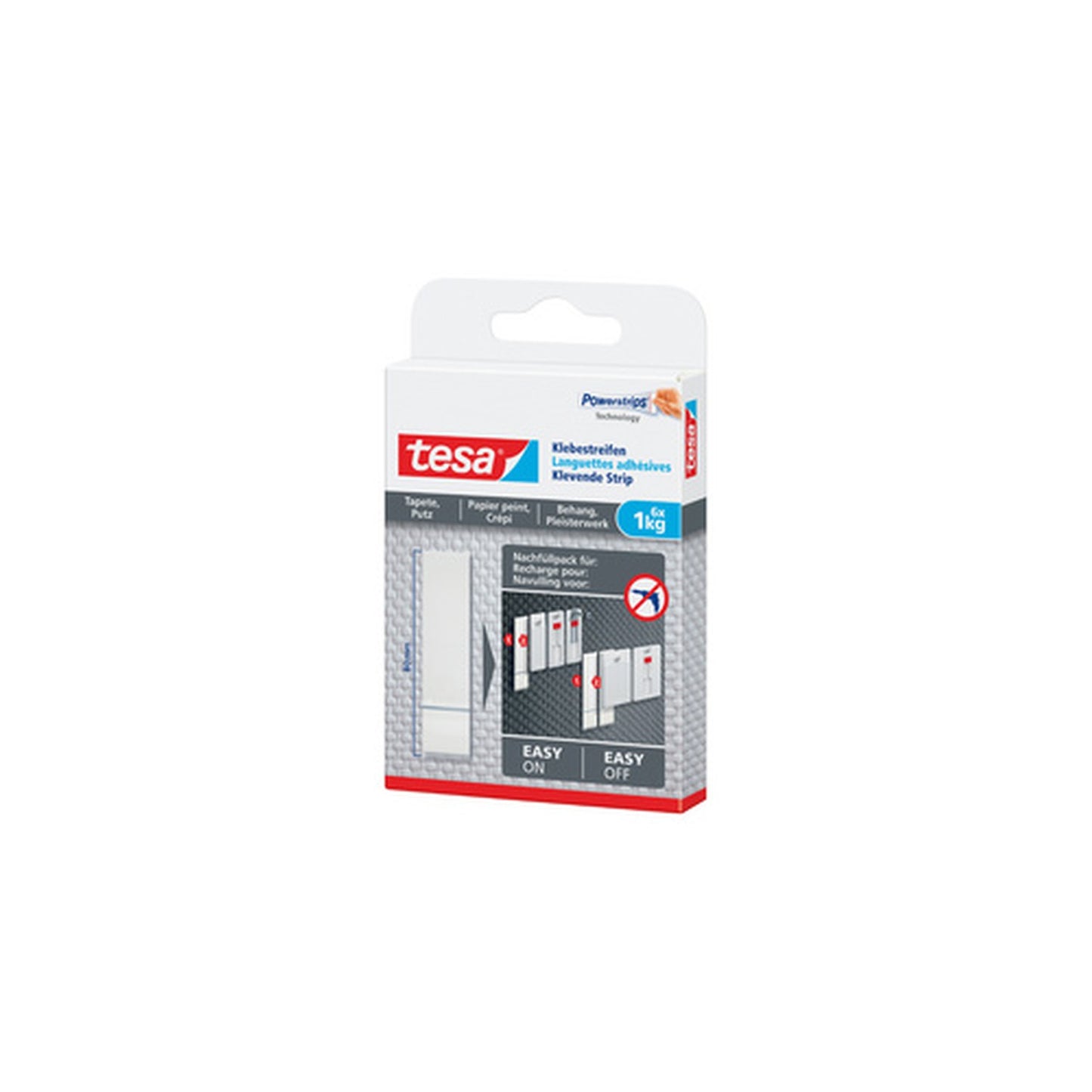 tesa Powerstrips Languettes adhésives pour papier peint et