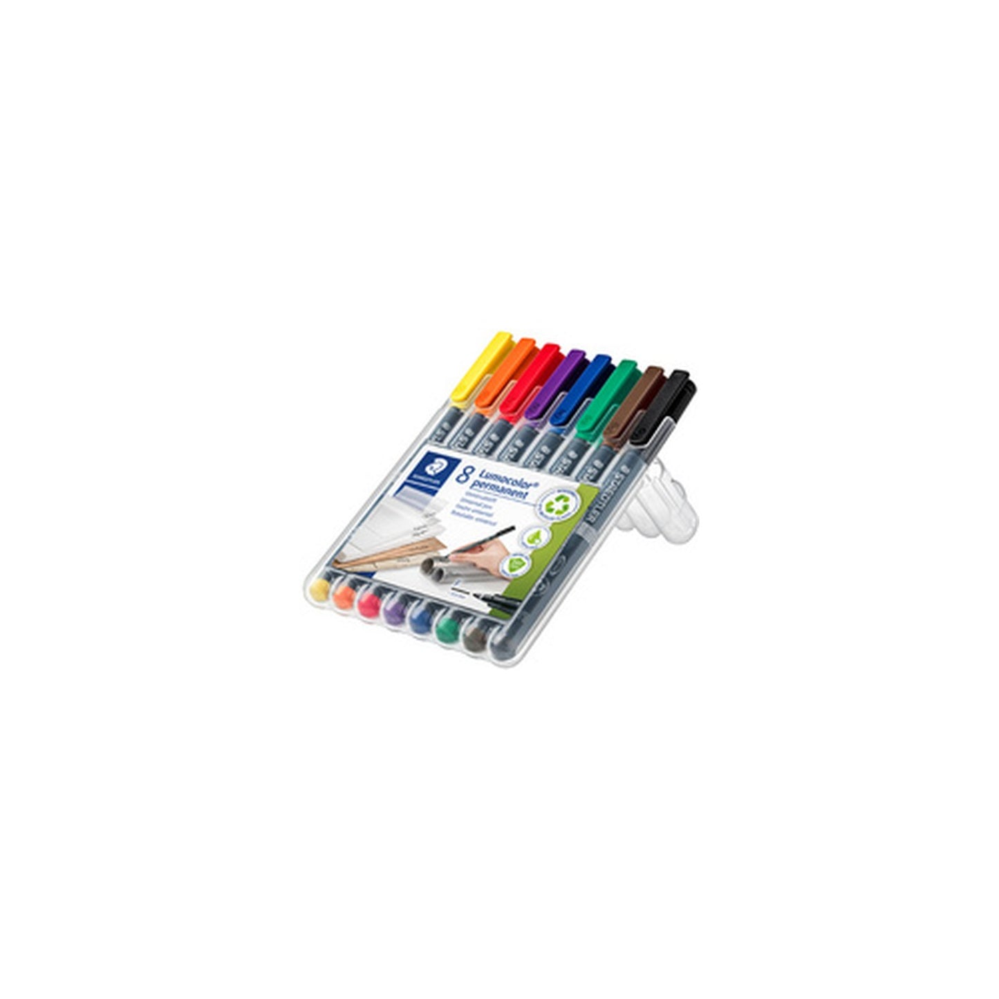 STAEDTLER Marqueur permanent 318F Lumocolor, étui de 8