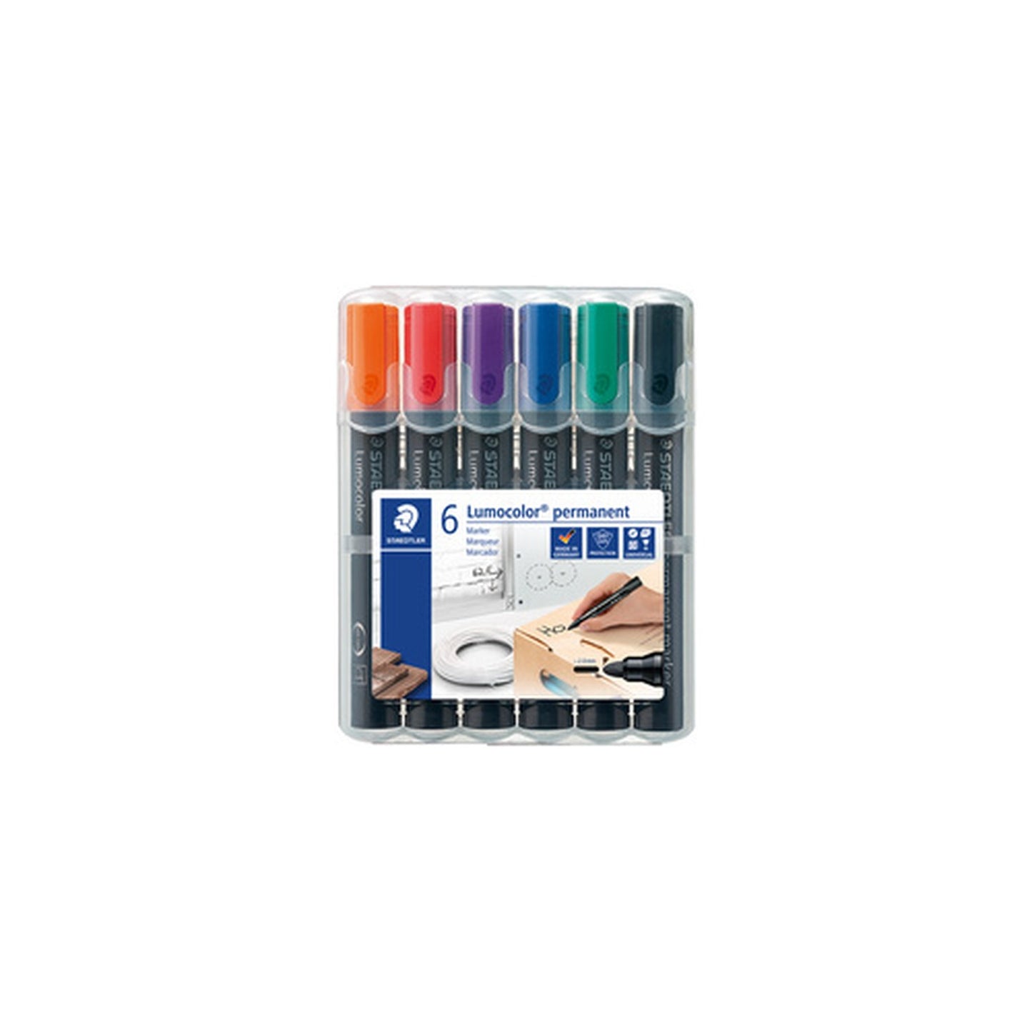 STAEDTLER Marqueur permanent 352 Lumocolor, étui de 4