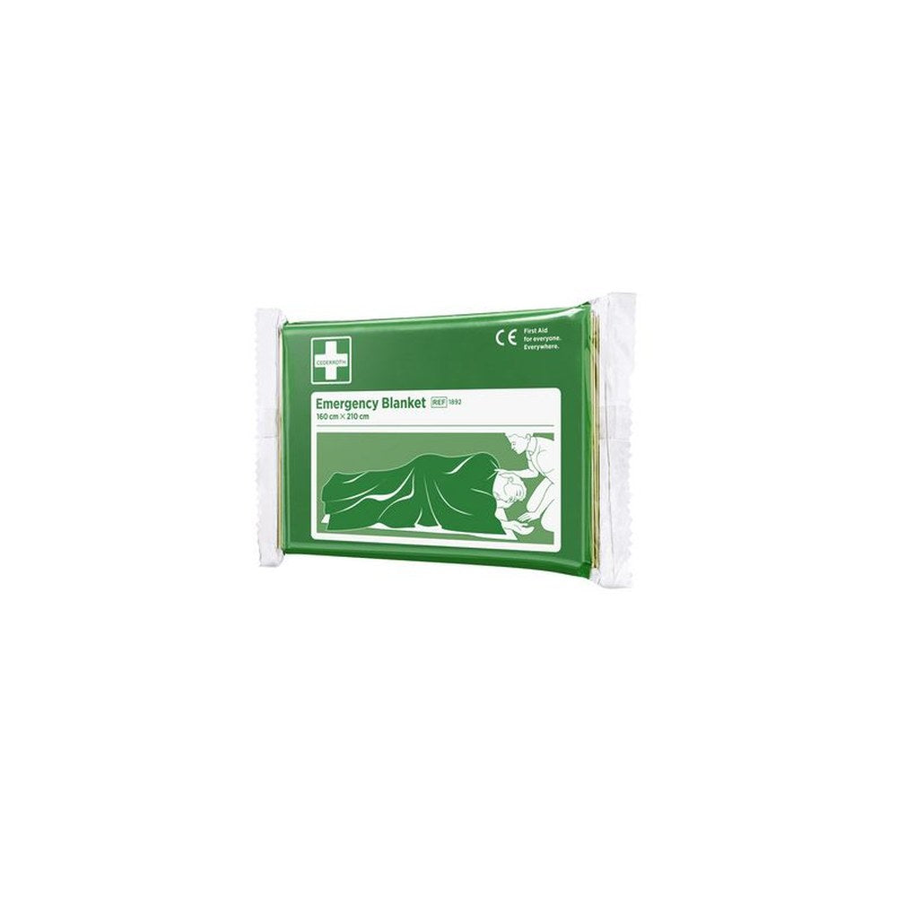 CEDERROTH Couverture de survie, 1600 x 2100 mm, argent/or,