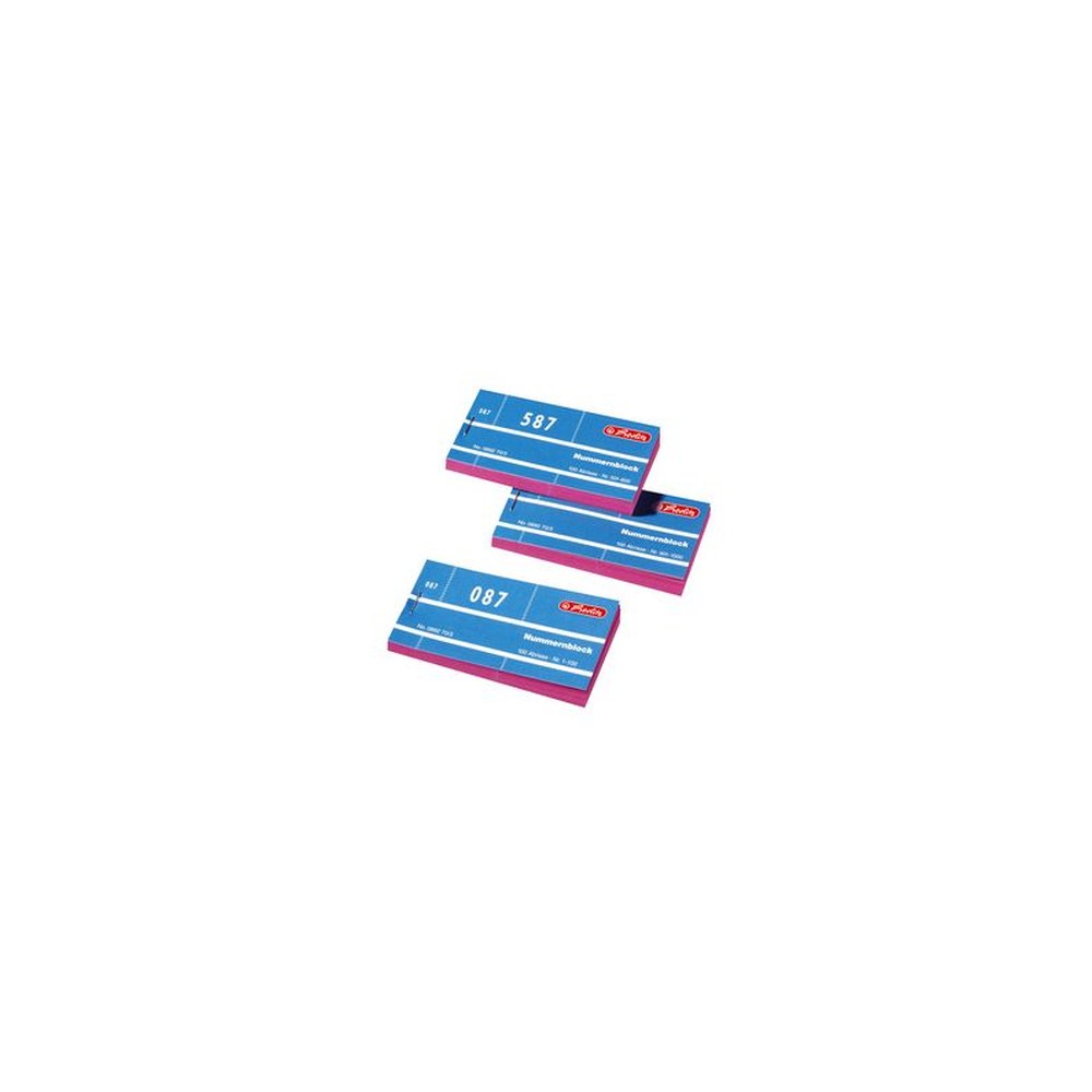 herlitz Nummernblock, Nummern 1-1000, 100 Abrisse je Block