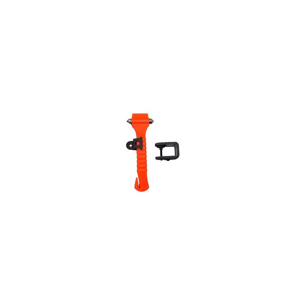 LEINA Marteau de secours, avec coupe ceinture, orange