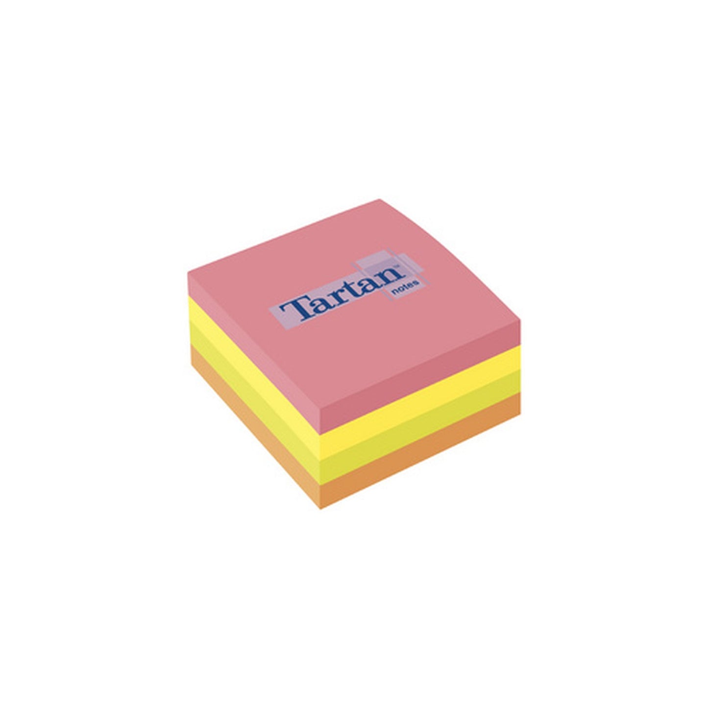 Tartan Bloc-notes repositionnable en forme cube, 76 x 76 mm