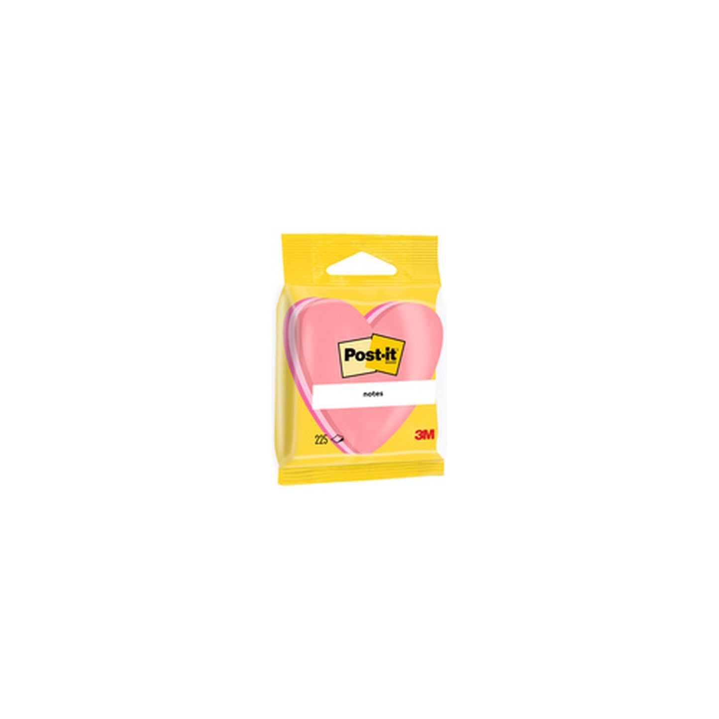 Post-it Bloc-note adhésif, en forme de coeur, 70 x 70 mm